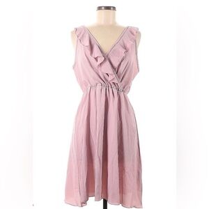 Pink Ruffled Summer Dress